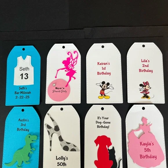 Custom design favor tags. Set of 10 $12.00 - Picture 2 of 3